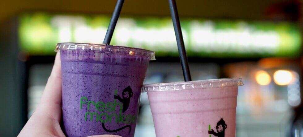 Fresh Monkee protein shakes